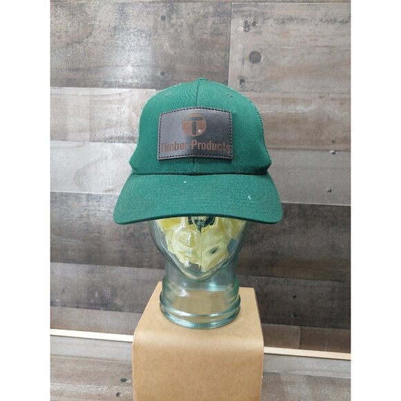 Timber Products Plywood Supplier Green Mesh Trucker Style Snapback Hat - Picture 1 of 9